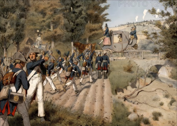 Greetings to Queen Louise on the road from Kosen to Weimar by the army, Louise of