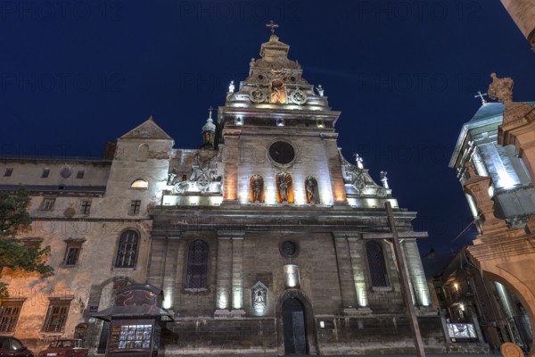 St. Andrew's Church, Saint Bernard Monastery in the evening, Lviv, Ukraine