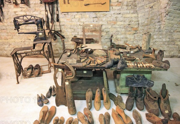 Museo della Civiltà Contadina, farmer's museum, shoemaker's workshop, La Rocca, Novellara Castle,