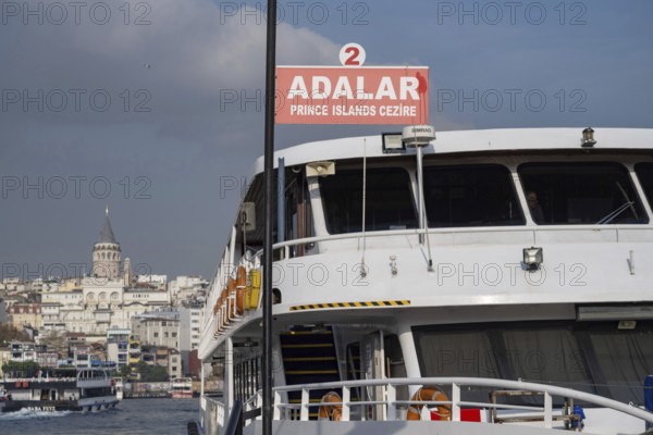 Istanbul, Turkey. December 2nd 2025. A Turkish tour boat that takes tourists to visit the Princes