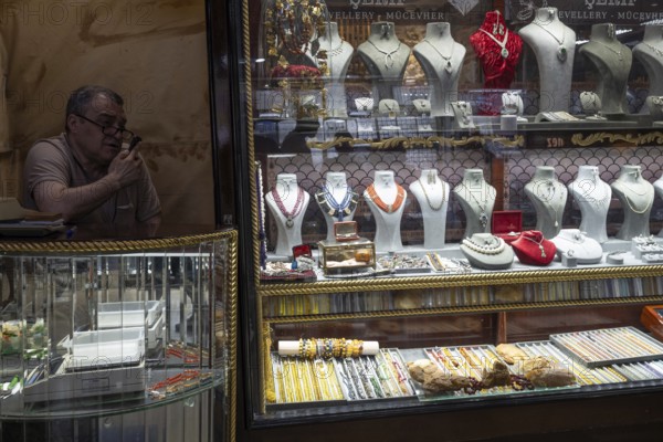 Istanbul, Turkey. June 23rd 2025. A Turkish gold and jewelry dealer and shop window in the Grand