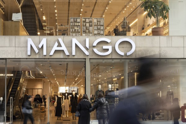 Istanbul, Turkey. December 2nd 2025. Brand and logo of a store front of Mango a Spanish owned