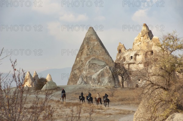 Cappadocia, Turkey. November 8th 2017 Canan a horse trekking guide from the Dalton Brothers Ranch