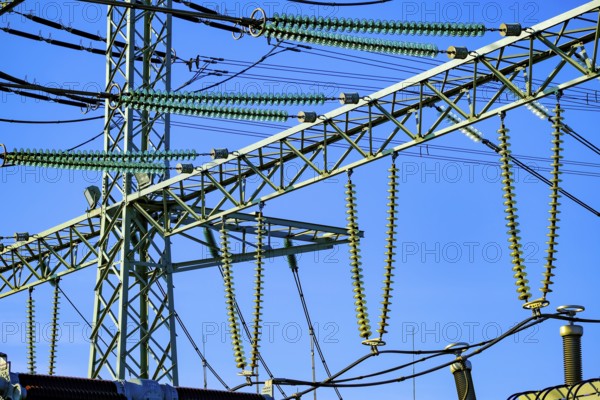 Mülheim, North Rhine-Westphalia, Germany - Transformer substation, critical infrastructure, node in