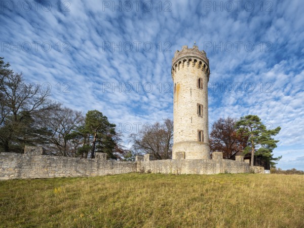 The Luisenturm on the Hummelsberg near Kleinkochberg on the southern slope of the Ilm-Saale-Platte,
