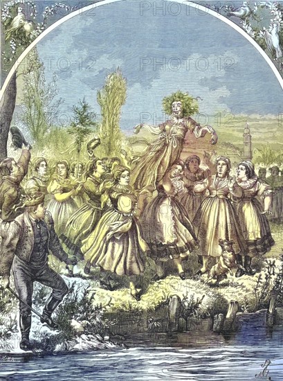 Customs in front of Easter, the execution of death, in Silesia and Moravia/Customs in front of
