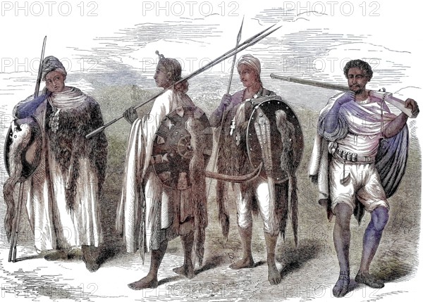 Warriors from Abyssinia, Ethiopian Empire, Ethiopia/Warriors from Abyssinia, Ethiopian Empire,