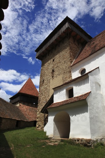 Romania, in the courtyard of the fortified church of Viscri, German German Weisskirch a town in the
