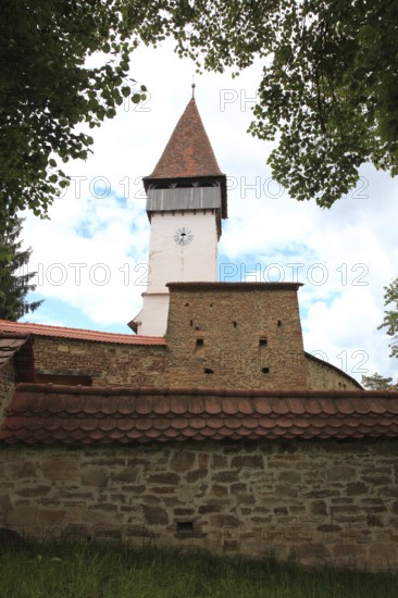 Romania, fortified church of the village of Mesendorf, Moischendref or Meschendorf, in the district