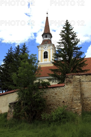 Romania, village church of the village of Crit, German German Cross, in the district of Brasov,