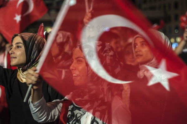 Istanbul. Turkey. July 19th 2016 Thousands of Turkish pro Akp government supporters have been