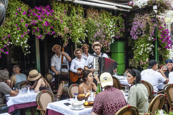 Belgrade, Serbia. May 27th 2019 The trendy Skadarlija neighborhood of Old Belgrade