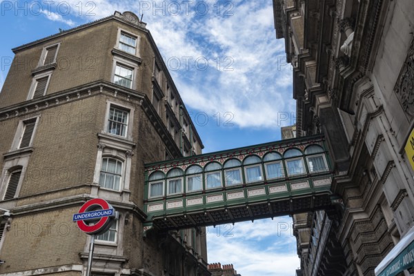 London, United Kingdom, June 28th 2022 Charing Cross hotel footbridge over Villiers Street near the