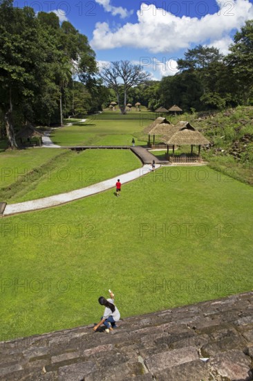 Quirigua Archaeological Park, pre-Columbian Mayan city in the jungle or jungle, Izabal Department,