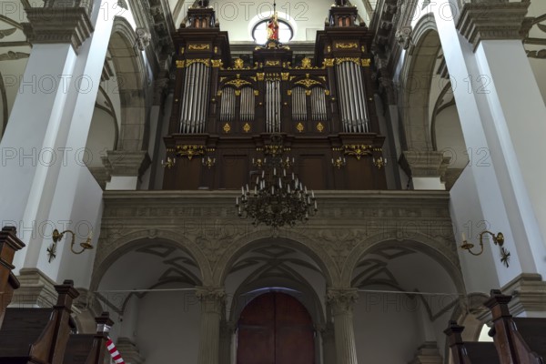 Organ from 1895 in the collegiate church, built 1587-1630, Zamosc, Poland