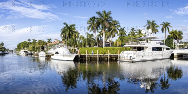 Fort Lauderdale Florida yachts and villas luxury wealth panorama on Las Olas Blvd in Fort