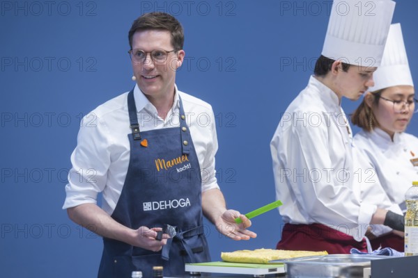 Manuel is cooking! at Intergastra in Stuttgart. DEHOGA Baden-Württemberg event with Manuel Hagel,