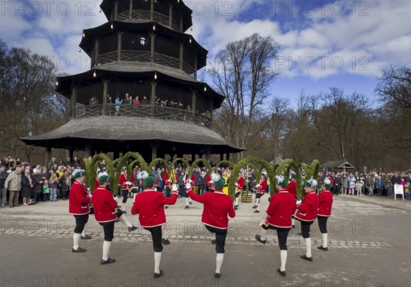Schaeffler dance in 2026 in the English Garden, behind the Chinese Tower. The event takes place