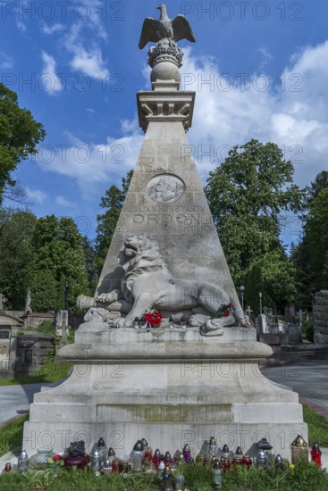 Grave of Juliusz Konstanty Ordon, 1810-1887, was a participant in the Polish November Uprising