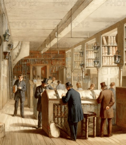 The Prerogative office, Doctors' Commons, also called the College of Civilians, a society of