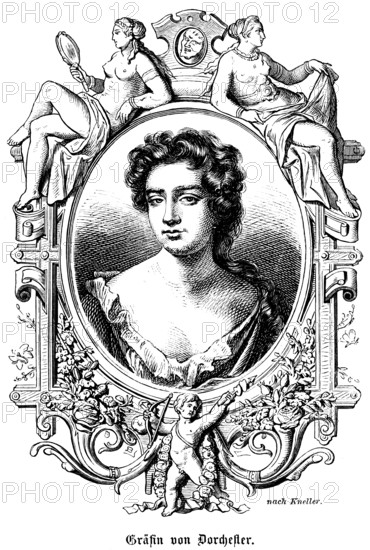 Countess of Dorchester and Portmore, Countess (1657 - 1717) Portrait, mistress of King James II of