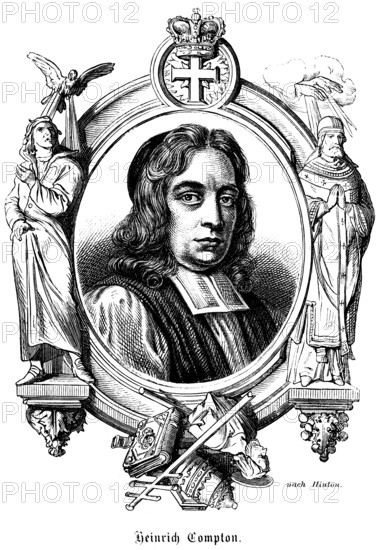 Henry Compton (c. 1632 - 1713) portrait, Bishop of London of the Church of England, opponent, of