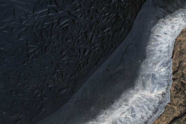 Ice structures with detailed texture, corpostrom, corpo or corppo, southwestern archipelago,
