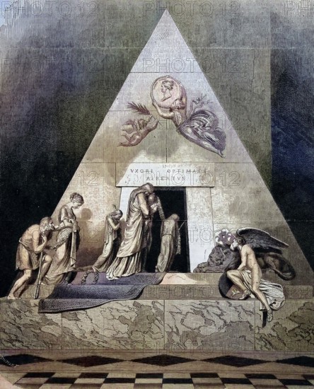 The grave of Maria Christina, Duchess of Teschen, 1742 - 1798, in Vienna, Austria/the grave of