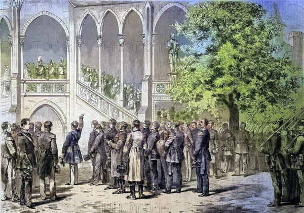 Speech by Count Stillfried to the King, Hohenzollern Castle, Baden-Württemberg, Germany, on October