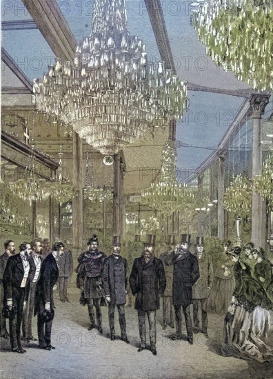 Emperor Franz Joseph I of Austria visits the World's Fair in Paris, France/Emperor Franz Joseph I