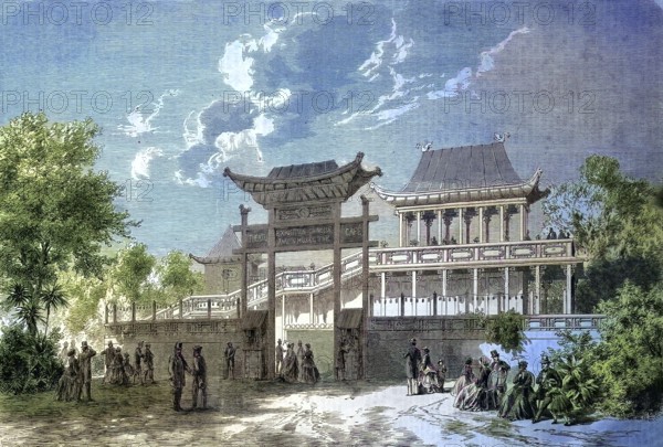 World Fair, World Exhibition or Universal Exhibition in Paris, France, the Chinese Exhibition and