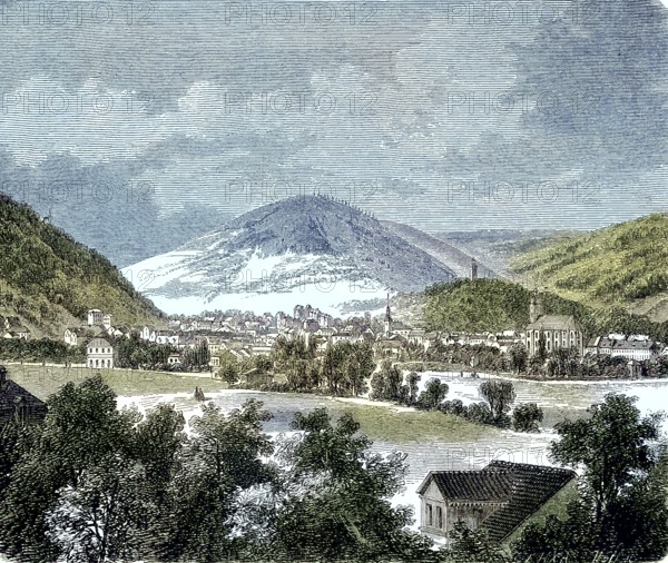 View of Suhl, a city in Thuringia, Germany/view of Suhl, a city in Thuringia, Germany, historical,