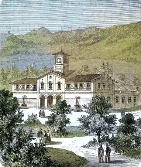 The bathhouse of the weaving factory by Arnold Staub in Kuchen, Baden-Württemberg, Germany/the