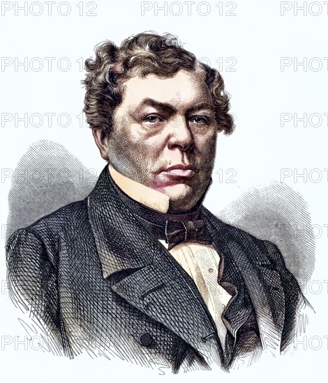 Johann Gottfried Boltze, 1802 - 1868, a German entrepreneur in agriculture in the province of