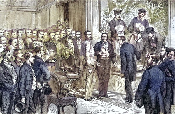 Official opening of the Künstlerhaus in Vienna, Austria, by the Kaiser/ official opening of the