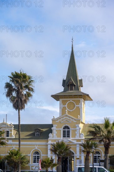 Swakopmund Hotel, hotel in the old train station, historic German colonial building, Swakopmund,
