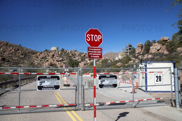 Superior, Arizona - The entrance to Resolution Copper's proposed underground copper mine. Members