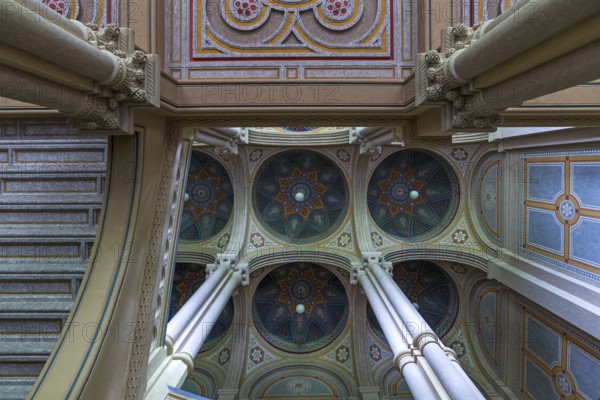Staircase of the National Yuri Fedkovych University, founded in 1875, Czernowicz, Ukraine