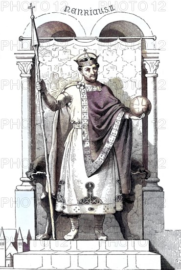 Henry II, (born 6 May 973 or 978, died 13 July 1024), saint (since 1146), from the Ottonian