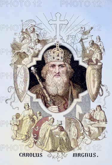 Charlemagne, born probably April 2, 747 or 748, died January 28, 814, was a ruler from the