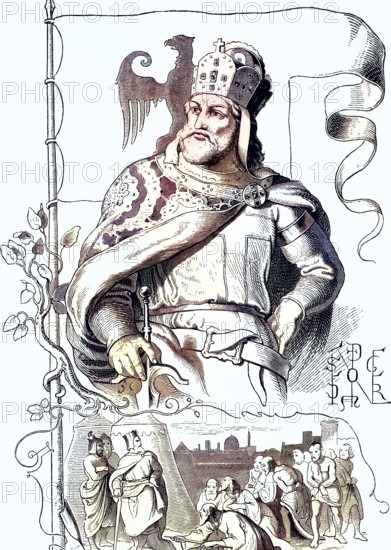 Frederick I, called Barbarossa (born c. 1122, died 10 June 1190), from the Staufer dynasty, was