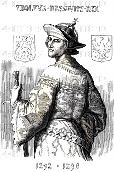 Adolf von Nassau (geboren vor 1250, gestorben 2. Juli 1298) aus dem Adelsgeschlecht der Nassauer