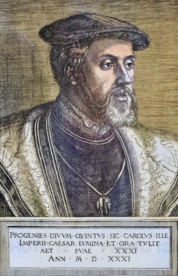 Charles V (born 24 February 1500, died 21 September 1558) from the House of Habsburg was King