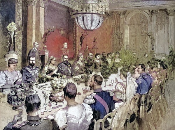 Marriage of Princess Victoria Melita of Saxe-Coburg and Gotha, 1876 - 1936, and Ernst Ludwig Karl