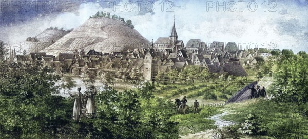 Weinsberg is a town in the district of Heilbronn, Baden-Württemberg, Germany. View at the beginning