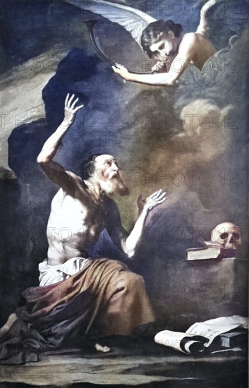 Historical image of Jerome, Eusebius Sophronius Jerome of Spagnletto, 347 - 420, priest, confessor,
