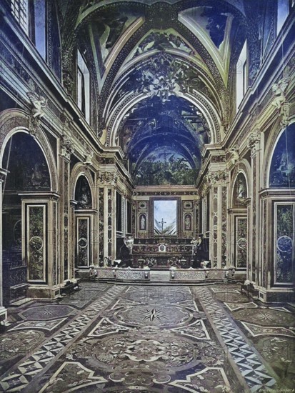 Historical photo (ca 1880) of the monastery San Pietro Martire, St. Peter, the Martyr, a Roman