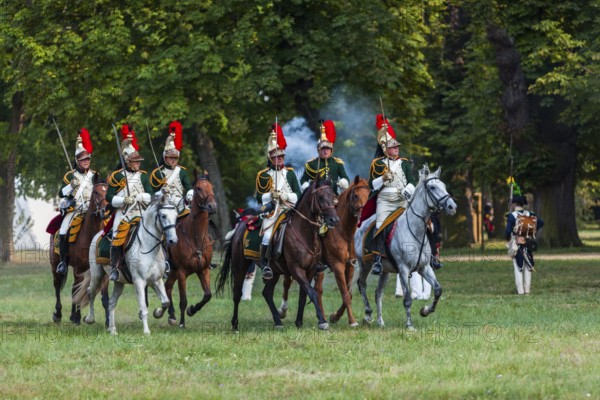 Slavkov u Brna, Czech Republic, Eastern Europe. During a historic re enactment of the Battle of