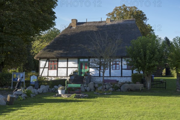 Middelhagen School Museum, Lobbe, Mönchgut Peninsula, Rügen, Island, Baltic Sea,
