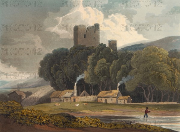 Thirlwall Castle, 12th century castle ruins near the village of Greenhead, approximately 32 km west